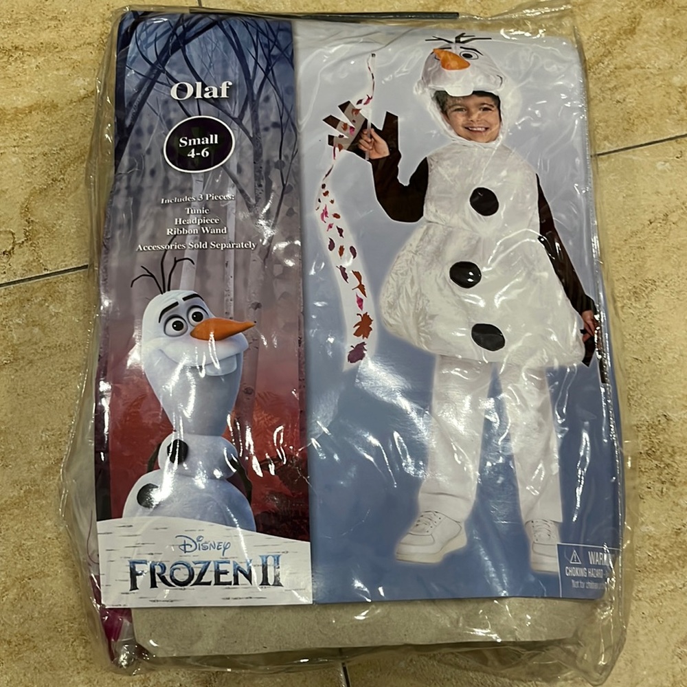Disney Olaf costume Small 4-6